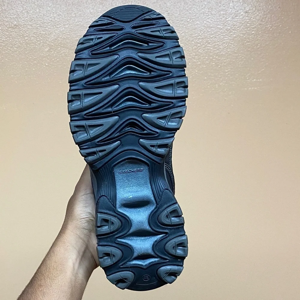 Skechers After Burn Memory Fit Black / Charcoal Size 10 Extra Wide